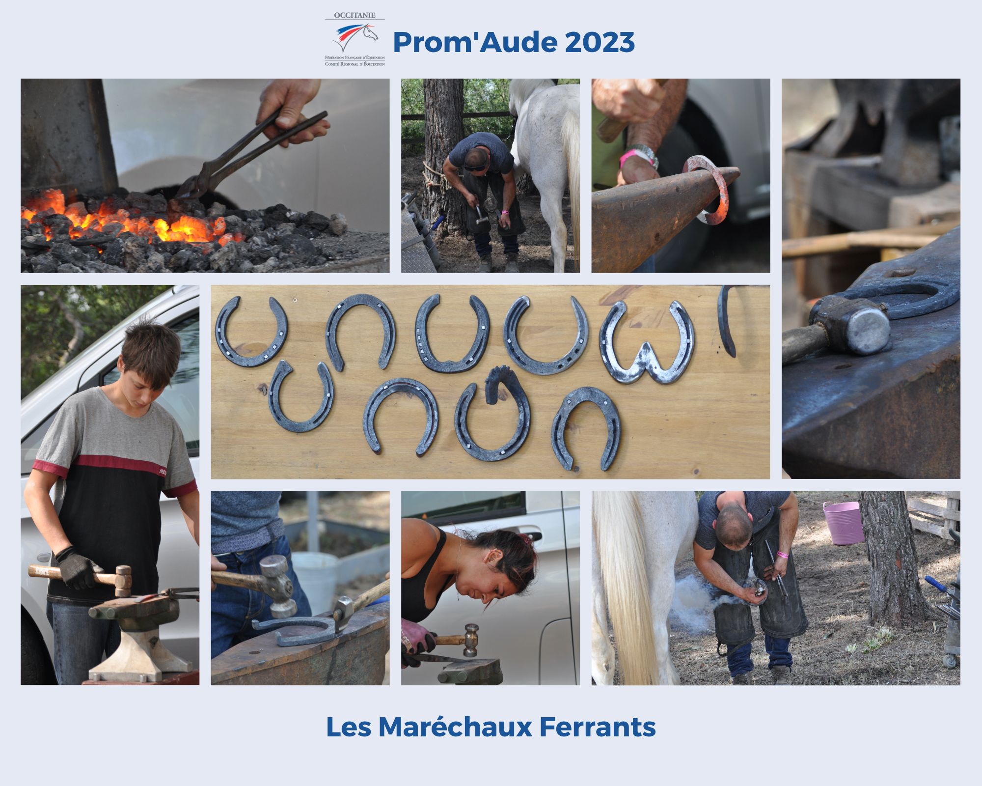Photos Maréchaux Ferrants Prom'Aude 2023